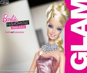Puzzle Barbie Fashionista Glam